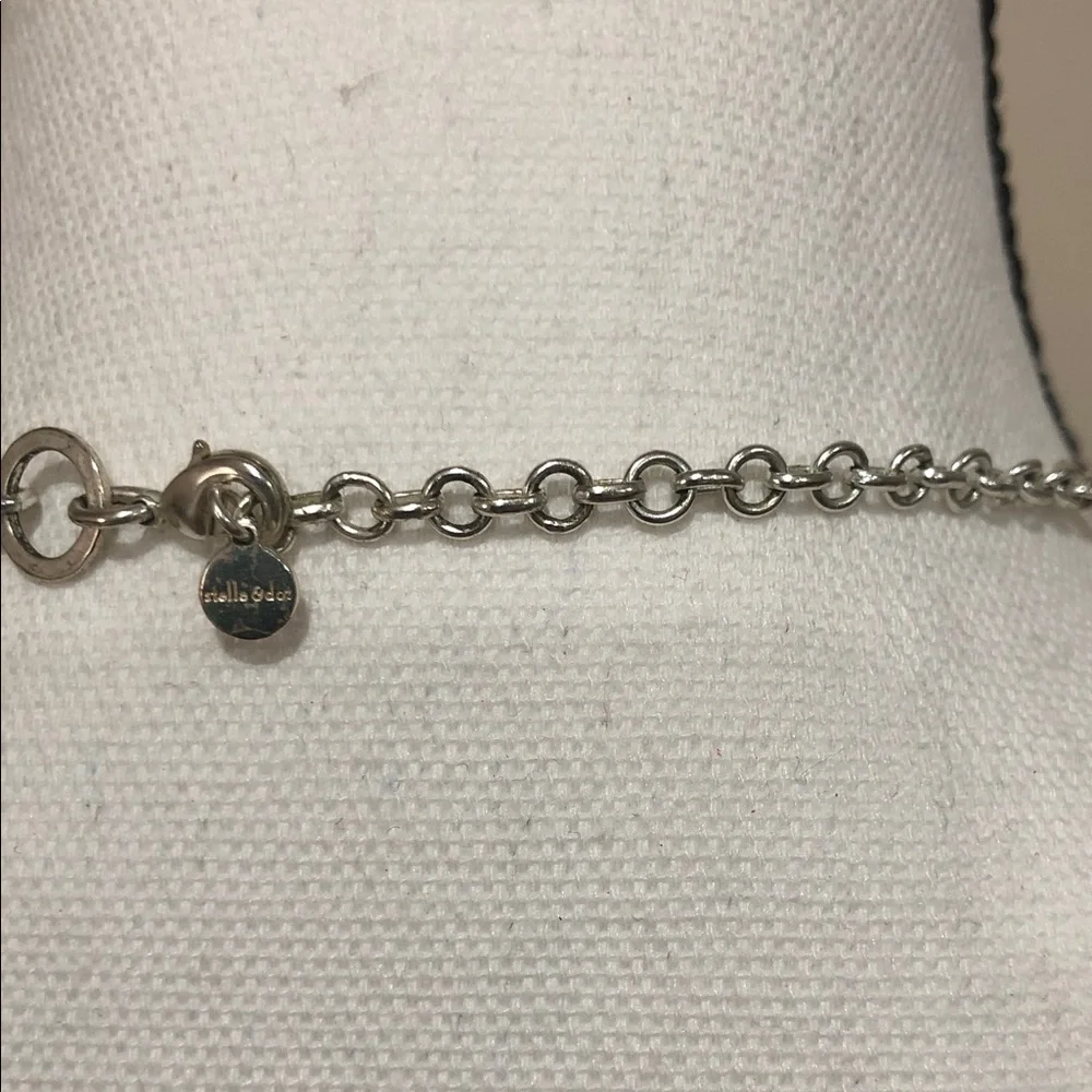 Stella & Dot Eternity Gold and Silver Teardrop Necklace - Picture 6 of 6